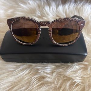 Ralph Lauren mirrored snake skin print sunglasses